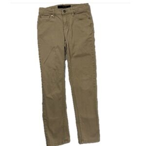 Joe's Jeans Boys The Brixton Straight Narrow Chino Khaki Tan Sz 12 Adjustable